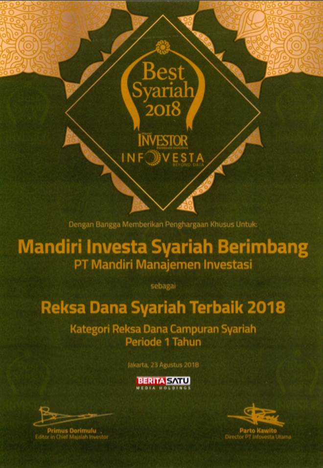 Reksa Dana Syariah Terbaik 2018