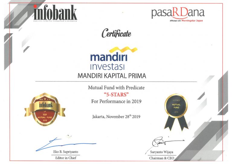 Peringkat I Reksa Dana Pasar Uang Terbaik