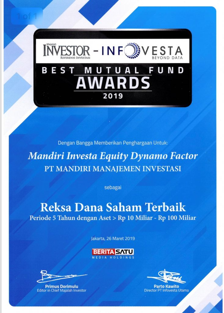 Reksa Dana Saham Terbaik 2019